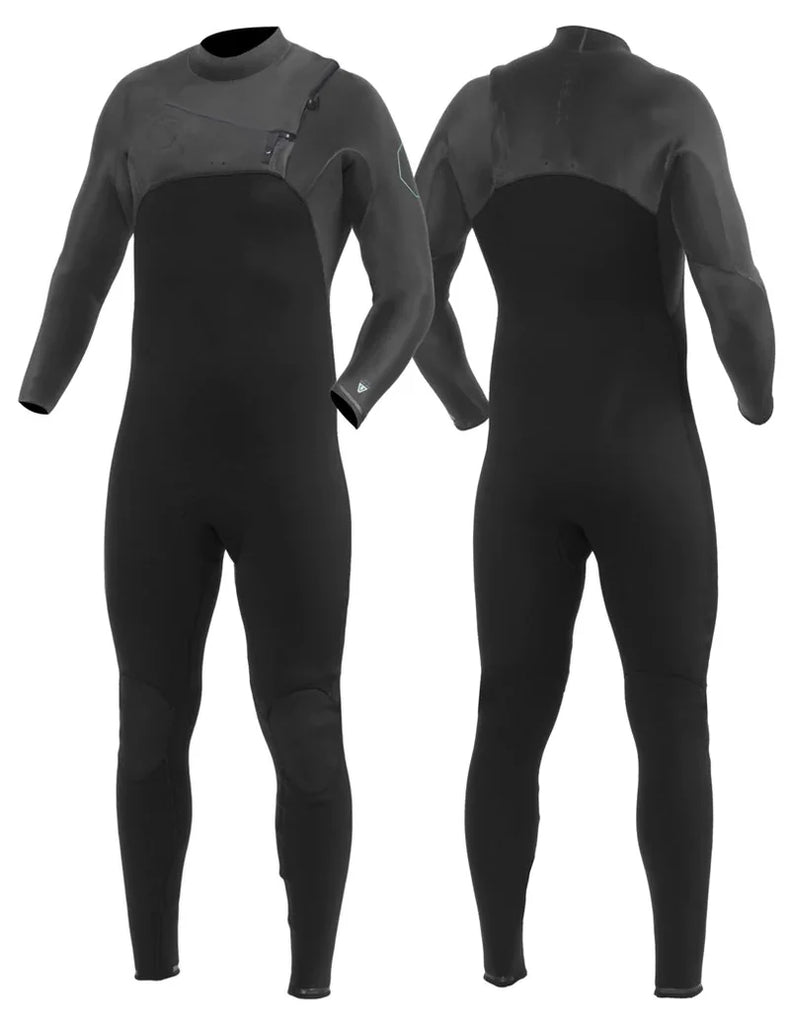 Vissla Mens High Seas 4/3 Steamer, Chest Zip