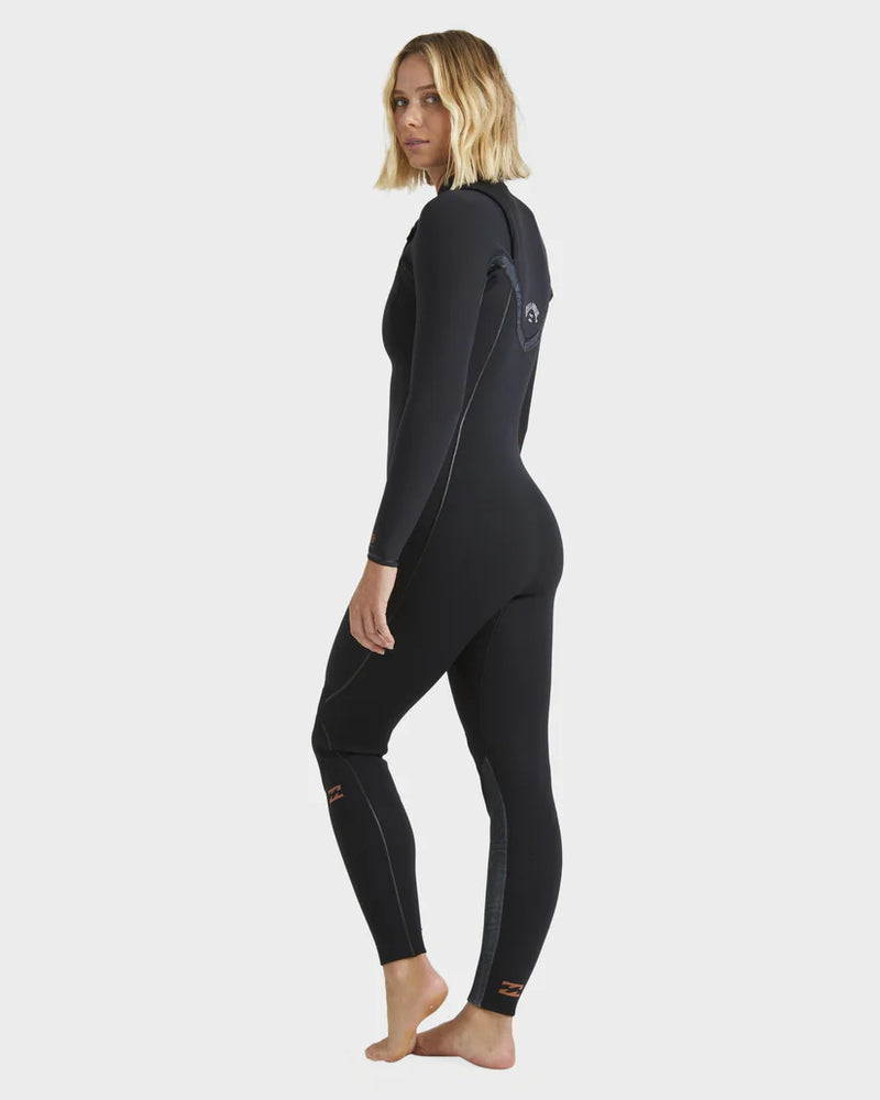 Billabong Womens 4/3 Furnace Natural Chest Zip Wetsuit