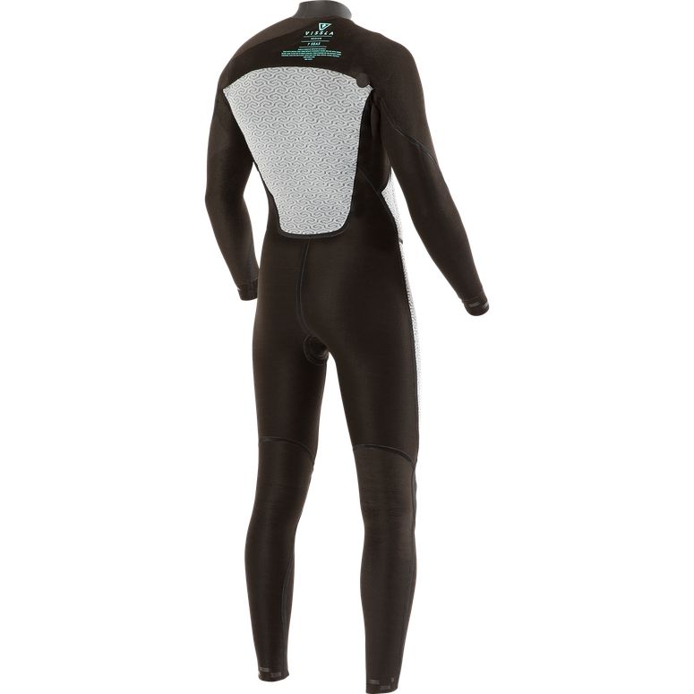 Vissla Boys 7 Seas 4/3 Chest Zip Steamer - Black