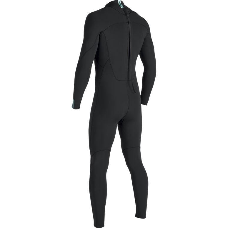 Vissla 7 Seas 4/3mm Back Zip Steamer - Black with Jade