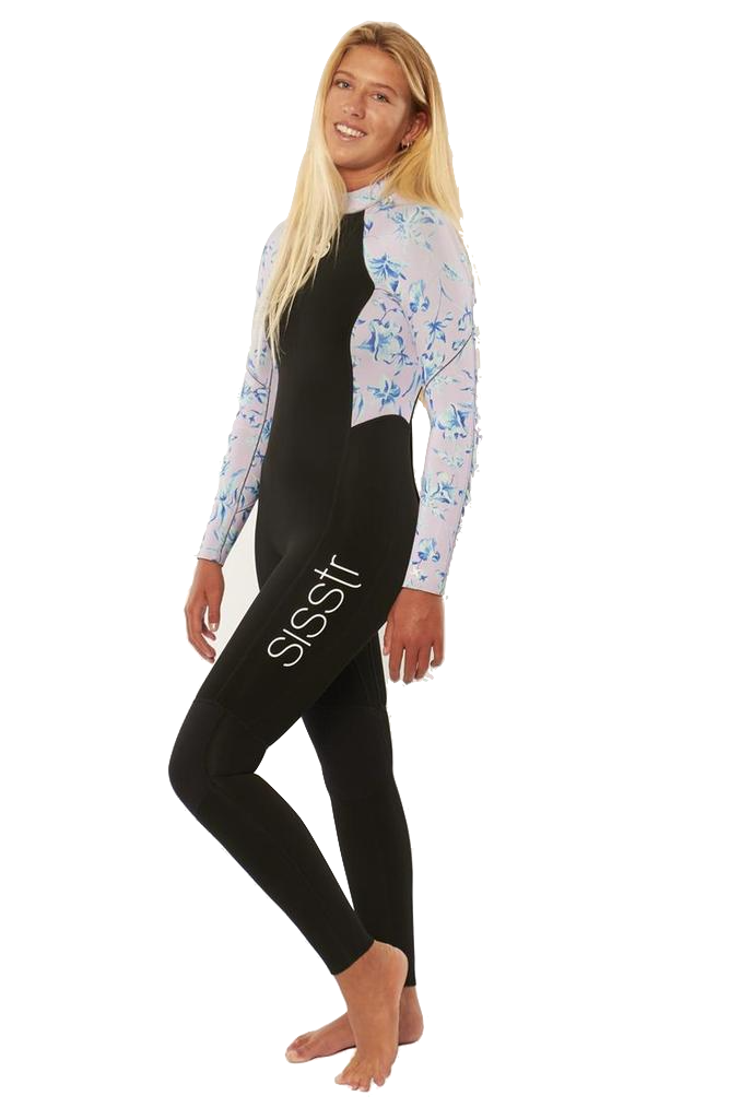 Sisstrevolution Summer Seas 3/2 Back Zip Steamer Orchid