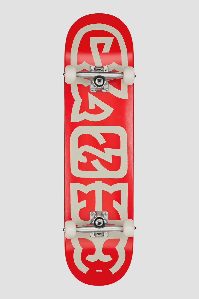 Globe G0 Heyman - Red/Off-White - 8.0" Complete Skateboard