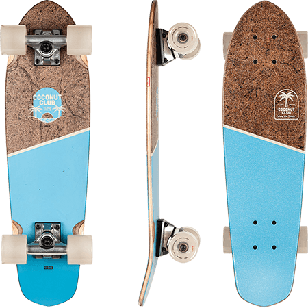 Globe Blazer 26" Skateboard Cruiser Complete - Coconut/Sky