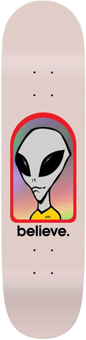 Alien Workshop Skateboard Deck Believe Hologram Pink 8.0" x 31.625"