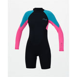 O'Neill Reactor 2 Girls Long Sleeve Back Zip 2mm Springsuit
