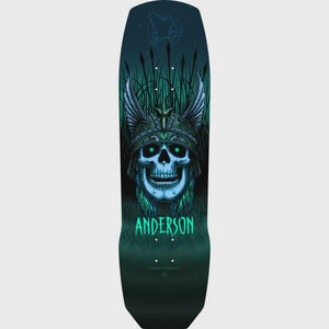 POWELL PERALTA - ANDY ANDERSON HERON SKULL TEAL DECK