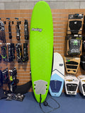 2nd Hand Platino 8ft Foamie surfboard with fins and leash