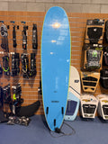 2nd Hand Platino 8ft Foamie surfboard with fins and leash