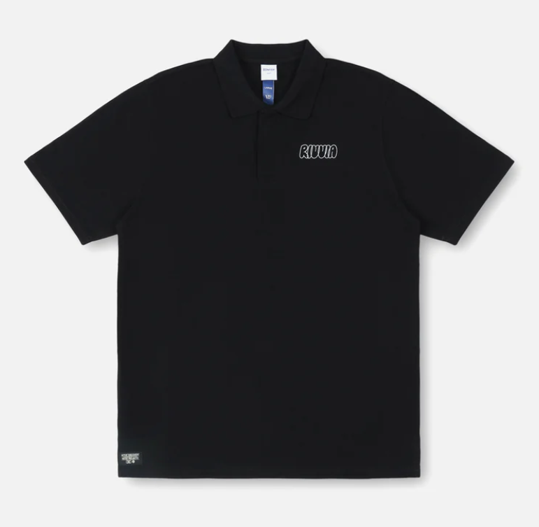RIVVIA : FLOWER MAP POLO : BLACK