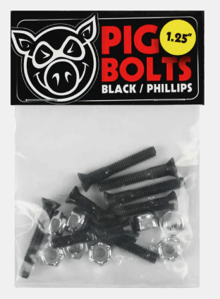Pig Bolts Skate Hardware 1.25