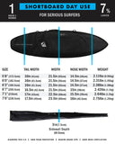 CREATURES DAY USE SHORTBOARD BOARD BAG