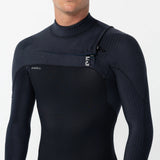 O'Neill HyperFreak 3/2+ Steamer Chest Zip Wetsuit - Black