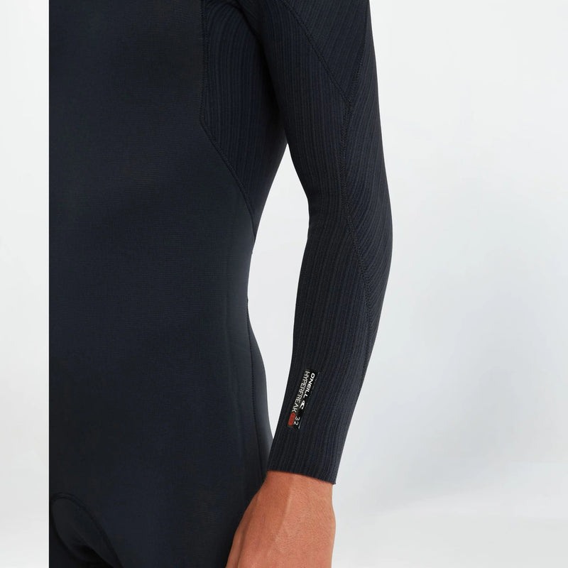O'Neill HyperFire 3/2mm Steamer Chest Zip Wetsuit - Black
