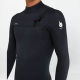 O'Neill HyperFire 4/3mm Steamer Chest Zip Wetsuit - Black