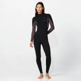 O'Neill Women's Bahia 4/3mm Steamer Chest Zip - Terra Weave