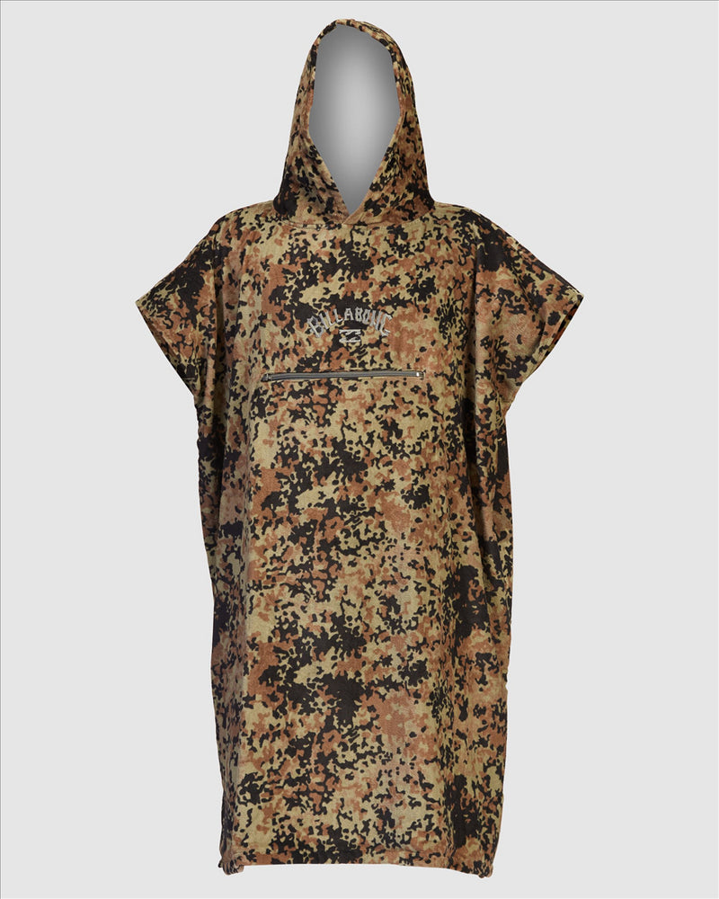 Billabong 100% COTTON ADULTS HOODED TOWEL, MILITARY