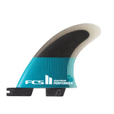 2020 FCS II Performer PC Quad Rear Fins - Teal/Black