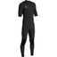 Vissla Mens 7 Seas 2/2 Short Sleeve Full Suit - Black with Jade