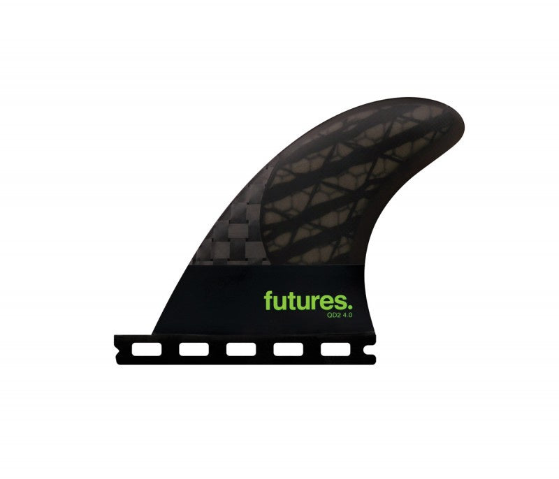FUTURES QD2 BLACKSTIX 4.0 QUAD REAR FINS