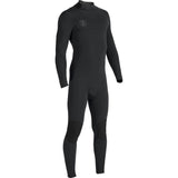 Vissla 7 Seas 4/3mm Back Zip Steamer - Black with Jade