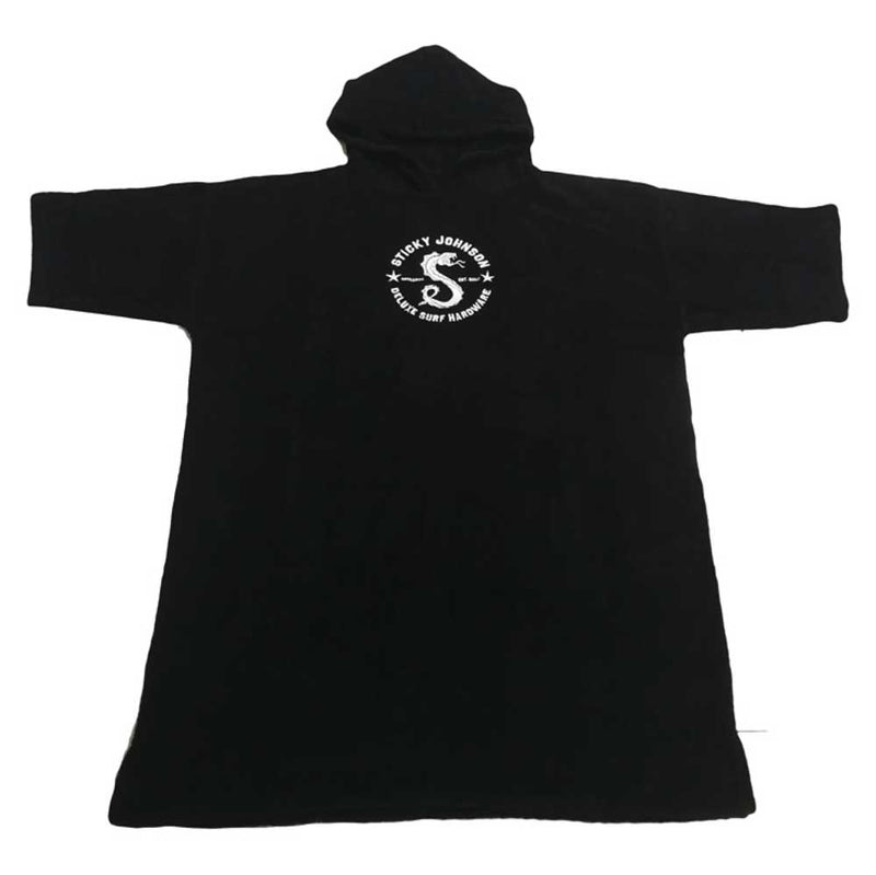 Sticky Johnson  Hooded Serpent Towel Black – Kids & Teens
