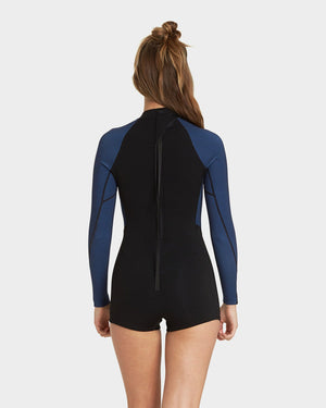 Womens SPRING FEVER 2MM LONG SLEEVE SUIT - Blue Swell