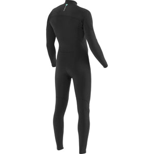 VISSLA Mens 7 Seas 4/3 Chest Zip Full Suit - Black