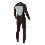 VISSLA Mens 7 Seas 4/3 Chest Zip Full Suit - Black