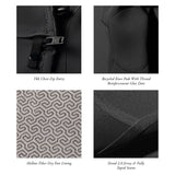 VISSLA Mens 7 Seas 4/3 Chest Zip Full Suit - Black