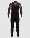 Billabong Revolution 4/3 Chest Zip Long Sleeve Steamer - Military Black