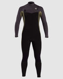 Billabong Revolution 4/3 Chest Zip Long Sleeve Steamer - Military Black