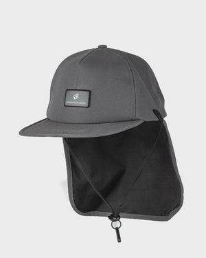 RELIANCE SURF CAP - DETACHABLE FLAP- CHARCOAL