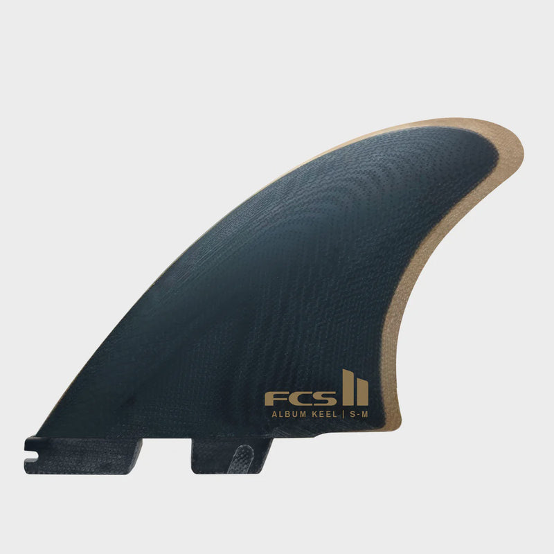FCS Album Twin plus 1 PG Black/Gold Fins