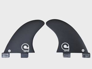 GL FCSI Solid Smoke Fibreglass Quad Rears