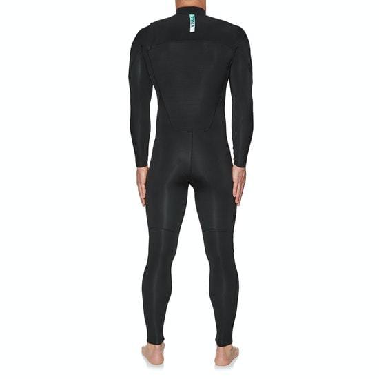 Vissla Mens 7 Seas 4/3mm Steamer - Black with Jade