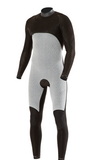 VISSLA Mens 7 Seas 4/3 Chest Zip Full Suit - Charcoal