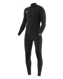 Vissla Mens 7 Seas 2/2 Full Suit Chest Zip - Black with Jade