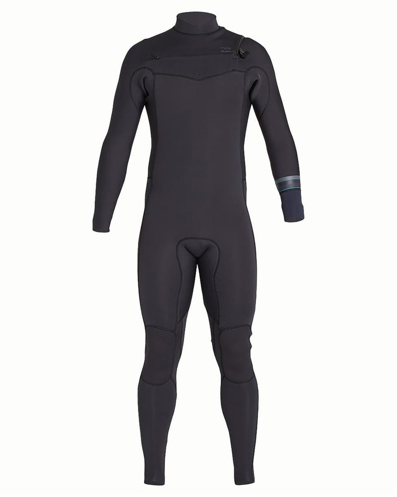 BILLABONG BOYS REVOLUTION 4/3 CHEST ZIP STEAMER - BLACK SANDS